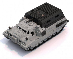 Вездеход Морпех с кунгом, размер 30,8 х 16 х 12,4 см. (Нордпласт, Н-245)