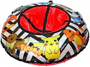 Санки надувные Тюбинг POKEMON Eevee, диаметр 105см. (RT, 6030RT)