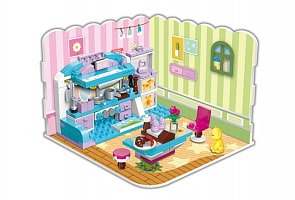 Конструктор – Квартира с фигурками и аксессуарами, 194 детали (Enlighten Brick, BRICK4801)