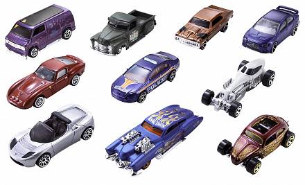 Hot Wheels. Подарочный набор из 10-ти машинок 