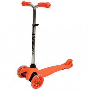 Самокат трехколесный Next со светом управление наклоном оранжевый (Next, JP-MG-02W)