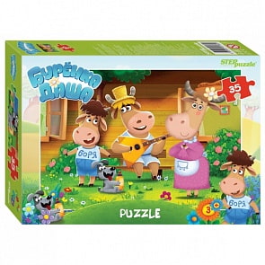 Пазлы Буренка Даша, 35 деталей (Step Puzzle, 91180)