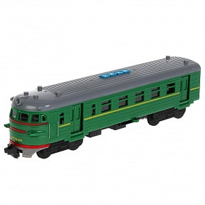 Модель Электричка 30 см свет-звук 4 кнопки пластиковая инерционная (Технопарк, COMTRAIN-30PL-GNGY)