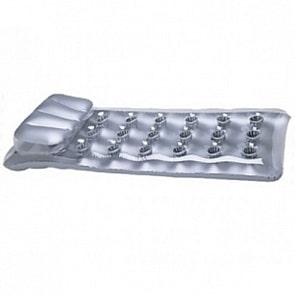 Надувной матрас - Отдых, 18 лунок, 188 х71 см, серебряный (Intex, с58894е)