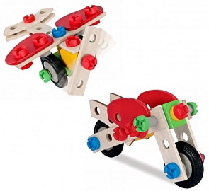 Конструктор - Мотоцикл, 2 варианта сборки, 40 деталей (Heros, 39012)