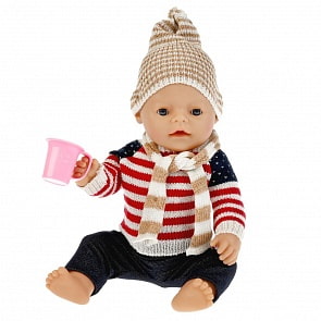 Интерактивный пупс с аксессуарами, пьет и писает, 43 см (T12653)