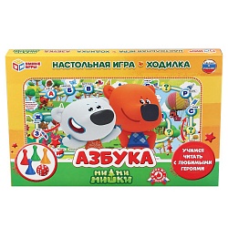 Настольная игра-ходилка Умные игры - Азбука. Ми-ми-мишки (Умка, 4690590182659) - миниатюра