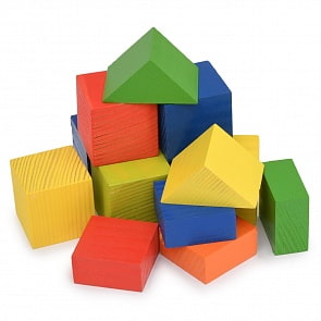 Деревянный конструктор, 13 деталей, окрашенный (Paremo, PE117-16)