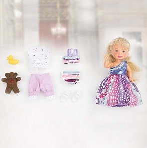 Игровой набор - Paula. Модница, цветное платье (Paula collection, MC23091b)