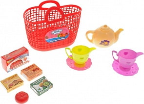 Набор посуды для кухни в корзине, 10 предметов (Abtoys, PT-00336)