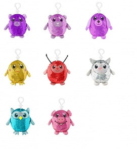 Мягконабивная фигурка Shimmeez - Животные в пайетках с карабином, 9 см (Beverly Hills Teddy Bear, SMZ01000)