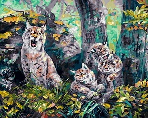 Раскраски по номерам Все наелись, 40 х 50 см (Белоснежка, 222-АВ-no_)