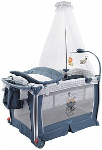 Детская кровать-манеж Nuovita Fortezza, цвет - Grigio scuro / Темно-серый (Nuovita, AP930_602)