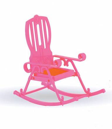 Розовое кресло-качалка 