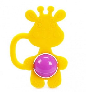 Силиконовый грызунок с погремушкой - Жирафик (Жирафики, 939620)