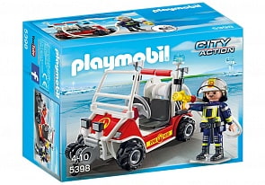 Игровой набор из серии - Городской Аэропорт: Пожарный квадроцикл (Playmobil, 5398pm)