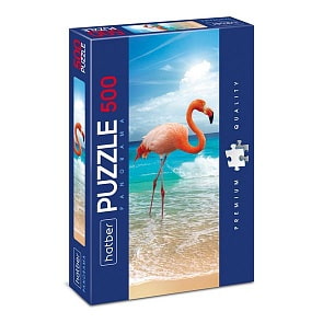 Пазлы Premium - Панорама – Фламинго, 500 элементов (Hatber, 500ПЗ2-19323)