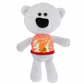 Озвученная мягкая игрушка Медвежонок Белая Тучка 20 см Мимимишки (Мульти-пульти, V62076-20S)