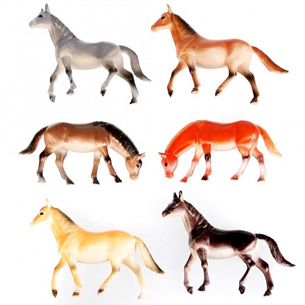 Набор из 6 лошадей 