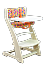 Растущий стул Praktikk, цвет - Белый + комплект для кормления  - миниатюра №3