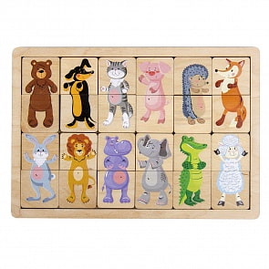 Игра развивающая деревянная - Зоопарк (Десятое королевство, 00747ДК)