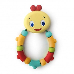 Развивающая игрушка-прорезыватель - Гусеничка, оранжевая (Bright Starts, 10221)