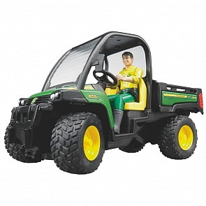 Мини-самосвал Bruder John Deere Gator XUV 855D с фигуркой водителя, 107 мм. (Bruder, 02-490) Мини-самосвал Bruder John Deere Gator XUV 855D с фигуркой водителя, 107 мм. (Bruder, 02-490)