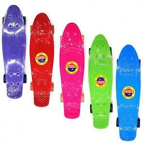 Пениборд размер 56 см, полиуретановые колеса, несколько цветов (20500sim)