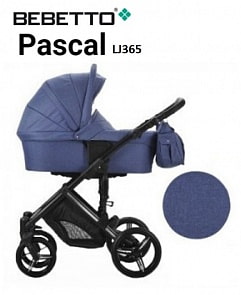 Детская коляска Bebetto Pascal 2 в 1 шасси черная/CZA LJ365 (Bebetto, WB146_LJ365)