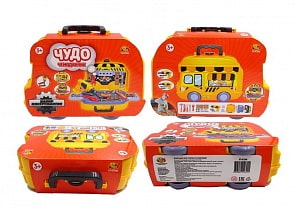 Чудо-чемоданчик на колесиках. Набор инструментов с дрелью на батарейках, 26 предметов (ABtoys, PT-01266)