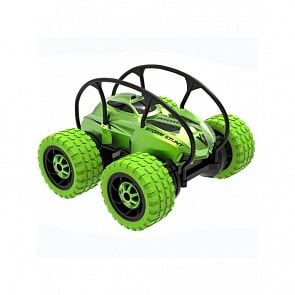 Машинка трюковая на радиоуправлении, двухсторонняя, цвет зелёный (Junfa Toys, 989-03)