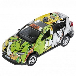 Инерционная металлическая модель – Toyota Rav4, графити, длина 12 см (Технопарк, RAV4-12SRT-SUP) (ассортимент)