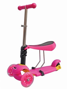 Самокат Navigator 3-в-1, управление наклоном, цвет розовый (Navigator, Т59525)