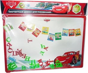 Доска для рисования магнитная «Дисней Тачки» с русским алфавитом (Играем вместе, B621715-R2sim)