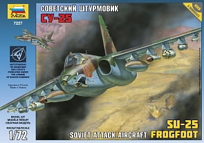 Сборная модель Советский штурмовик - СУ-25 (ZVEZDA, 7227sim)