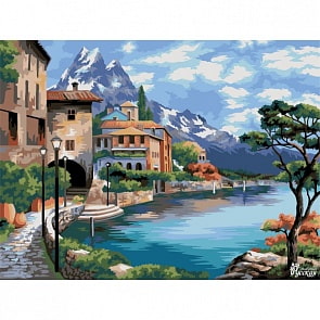 Рисование по номерам на холсте – Горный воздух, 40 х 50 (Фабрика Творчества, A129)