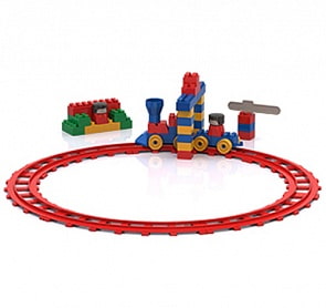 Конструктор - Железная дорога, 59 деталей (Нордпласт, Н-531)