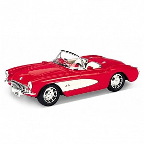Винтажная модель - Chevrolet Corvette 1957, 1:34-39 (Welly, 42360)