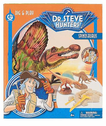 Набор для проведения раскопок - Доктор Стив Хантерс - Спинозавр с коллекционной фигуркой 