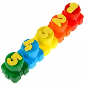 Пальчиковые краски – Цифры, 1,2,3,4,5 (MultiArt, 1515-NRsim)