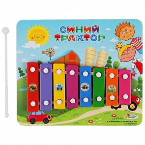 Металлофон Синий Трактор (Играем вместе, B1634469-R8)