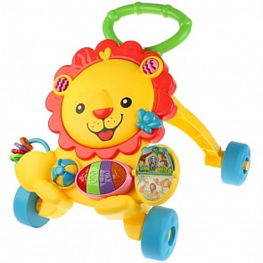 Музыкальные ходунки 2 в 1 - Веселый львенок, 12 потешек, 12 песен, 8 стихотворений М. Дружининой (Умка, BK2017090007-R)