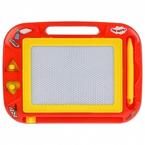 Магнитная доска для рисования с трафаретом - Три кота (Играем вместе, HS8006KS3CATS)