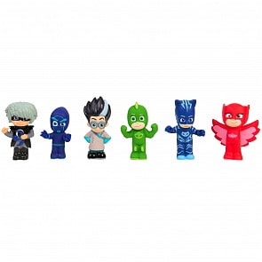 Игровой набор для ванны из серии Герои в масках TM PJ Masks, пластизоль, 6 фигурок (Росмэн, 37379)