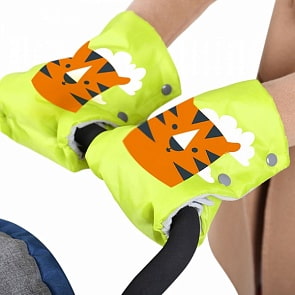 Рукавички для санок – Тигр, лимонный (Ника, РС2 ЛИМОННЫЙsim)