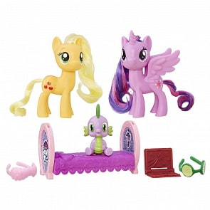 Пони-модницы из серии My Little Pony. Парочки - Твайлайт Спаркл и Эпплджек (Hasbro, b9850-b9160)