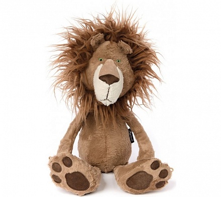 Мягкая игрушка Beasts – Лев - Храбрая грива, 43 см 