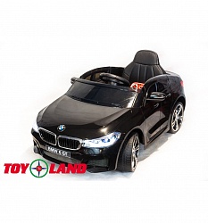 Детский электромобиль BMW 6 GT черного цвета, свет и звук (ToyLand, JJ2164_черный) - миниатюра