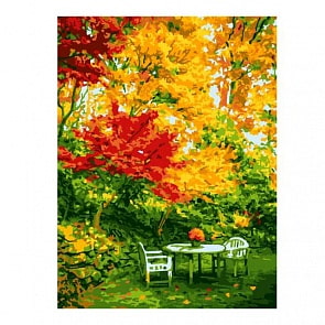 Раскраска по номерам Осенний парк (Lori, Ркн/ф-215)