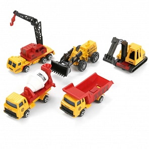 Машина металлическая - Стройтехника 7,5 см, подвижные элементы (Технопарк, 1803-1R) (ассортимент)